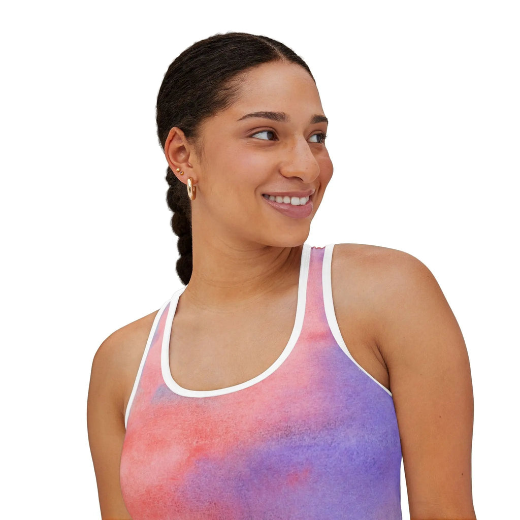 Hot like summer Vibrant Watercolor Women's Tank Top - Perfect for Summer Days Printify