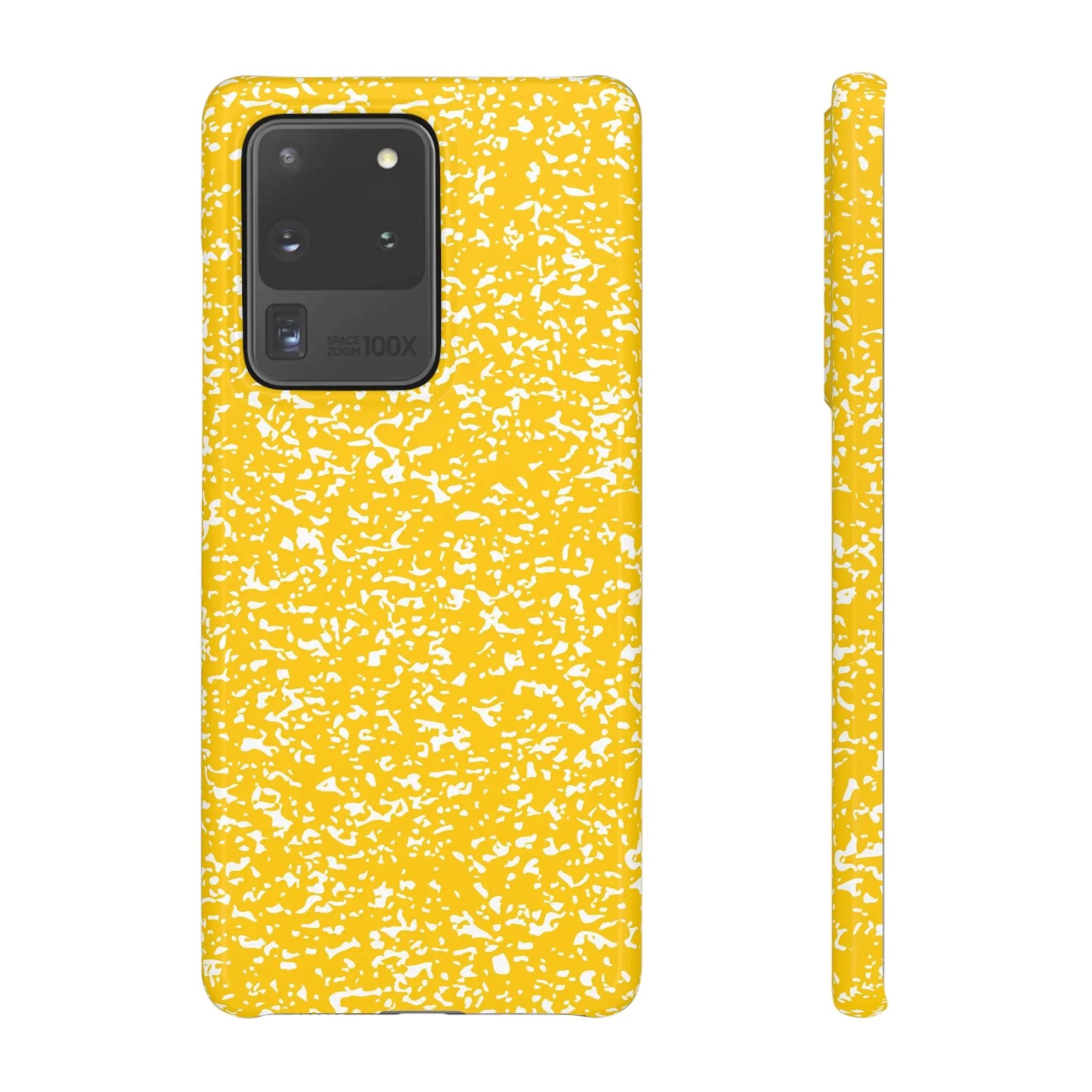 Like&Share Vibrant Yellow Snap Case - Fun & Stylish Phone Protection Printify
