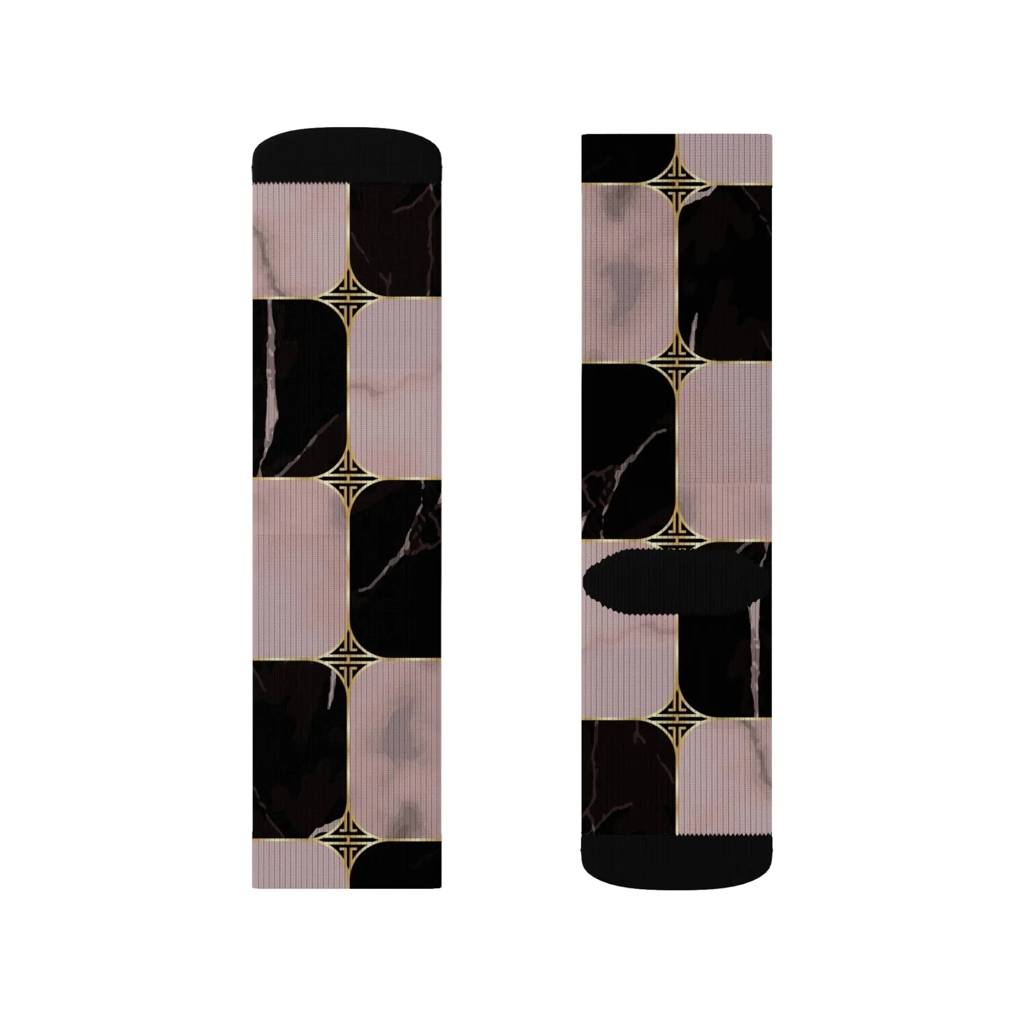 Chic Abstract Pattern Socks - Stylish Sublimation Socks for Everyday Wear Printify