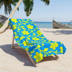 Tropical Yellow Floral Towel