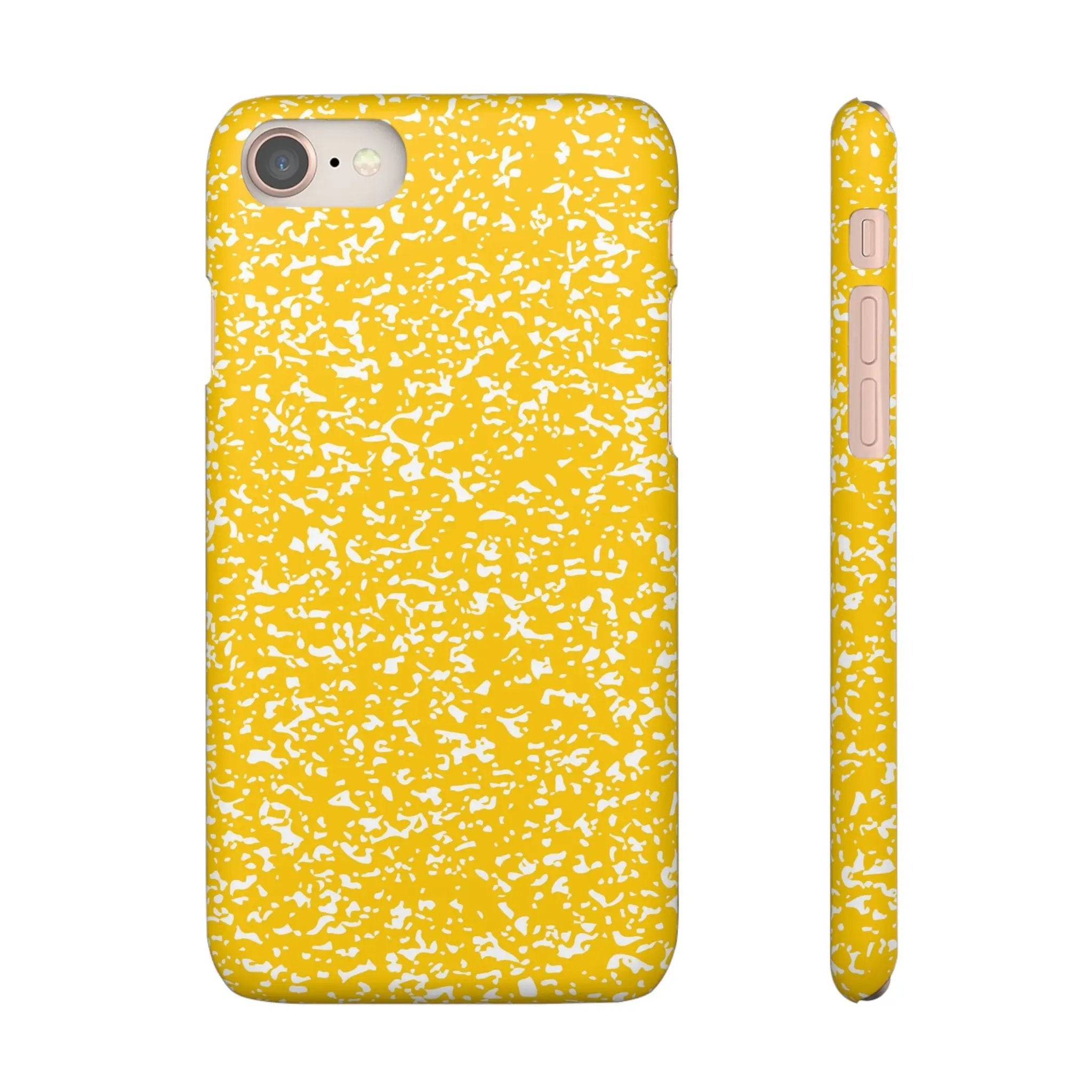 Like&Share Vibrant Yellow Snap Case - Fun & Stylish Phone Protection Printify