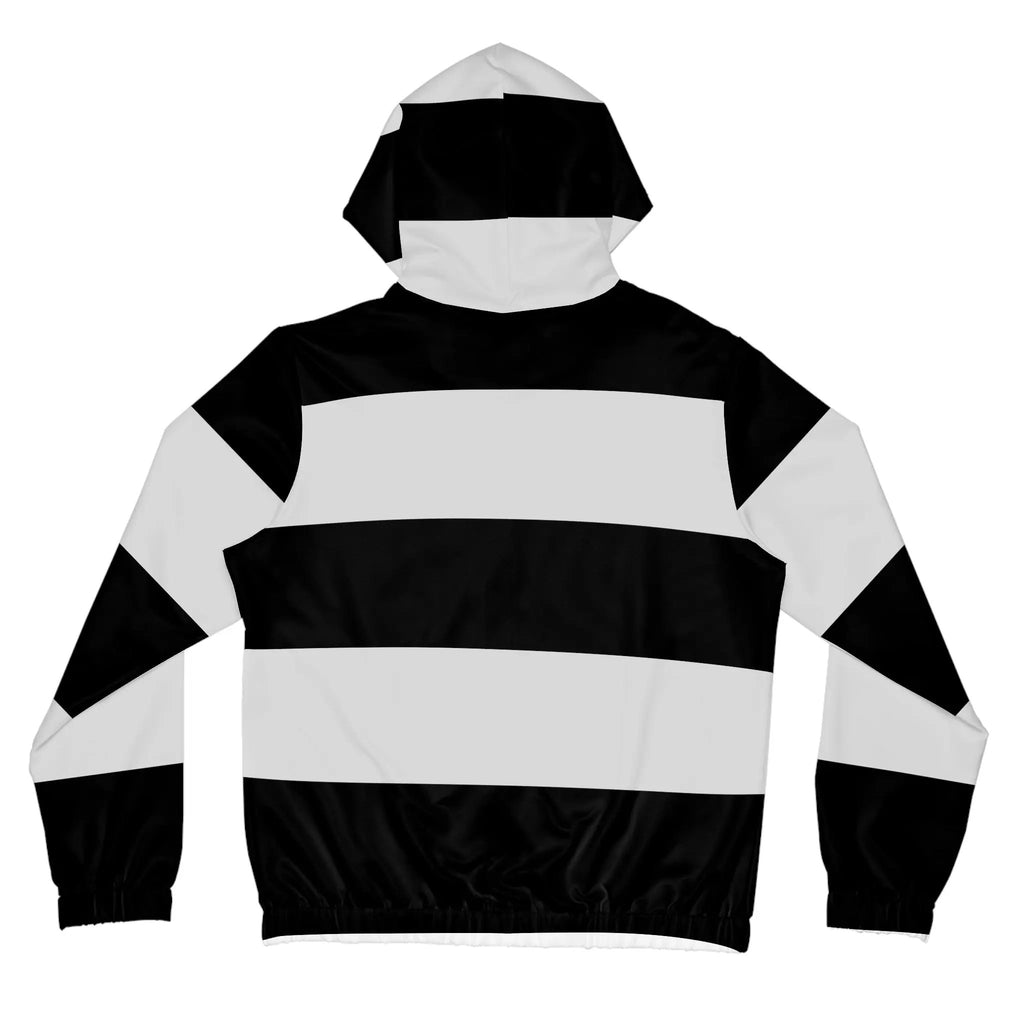 Black likes colors Chic Striped Women's Full-Zip Hoodie - Stylish Comfort for Everyday Wear Printify