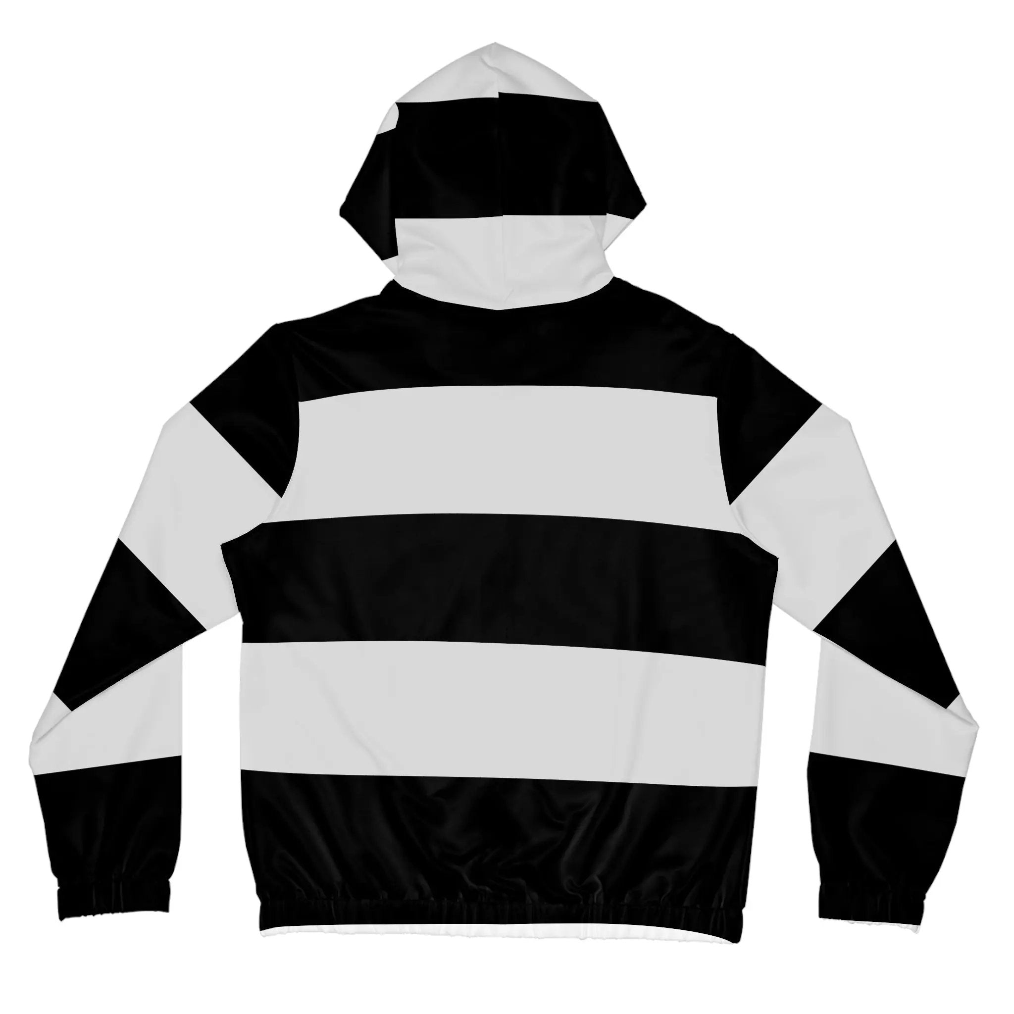 Black likes colors Chic Striped Women's Full-Zip Hoodie - Stylish Comfort for Everyday Wear Printify