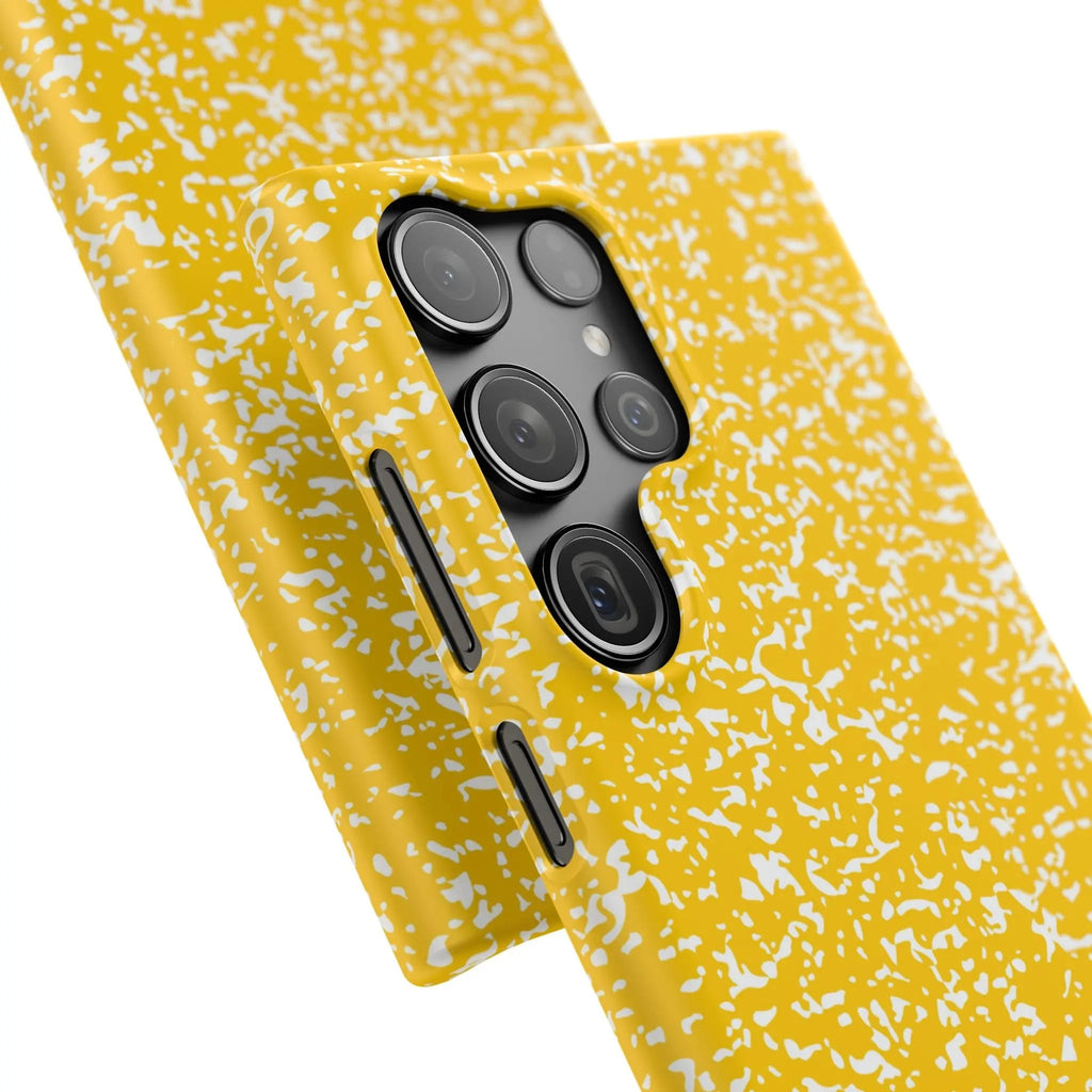 Like&Share Vibrant Yellow Snap Case - Fun & Stylish Phone Protection Printify