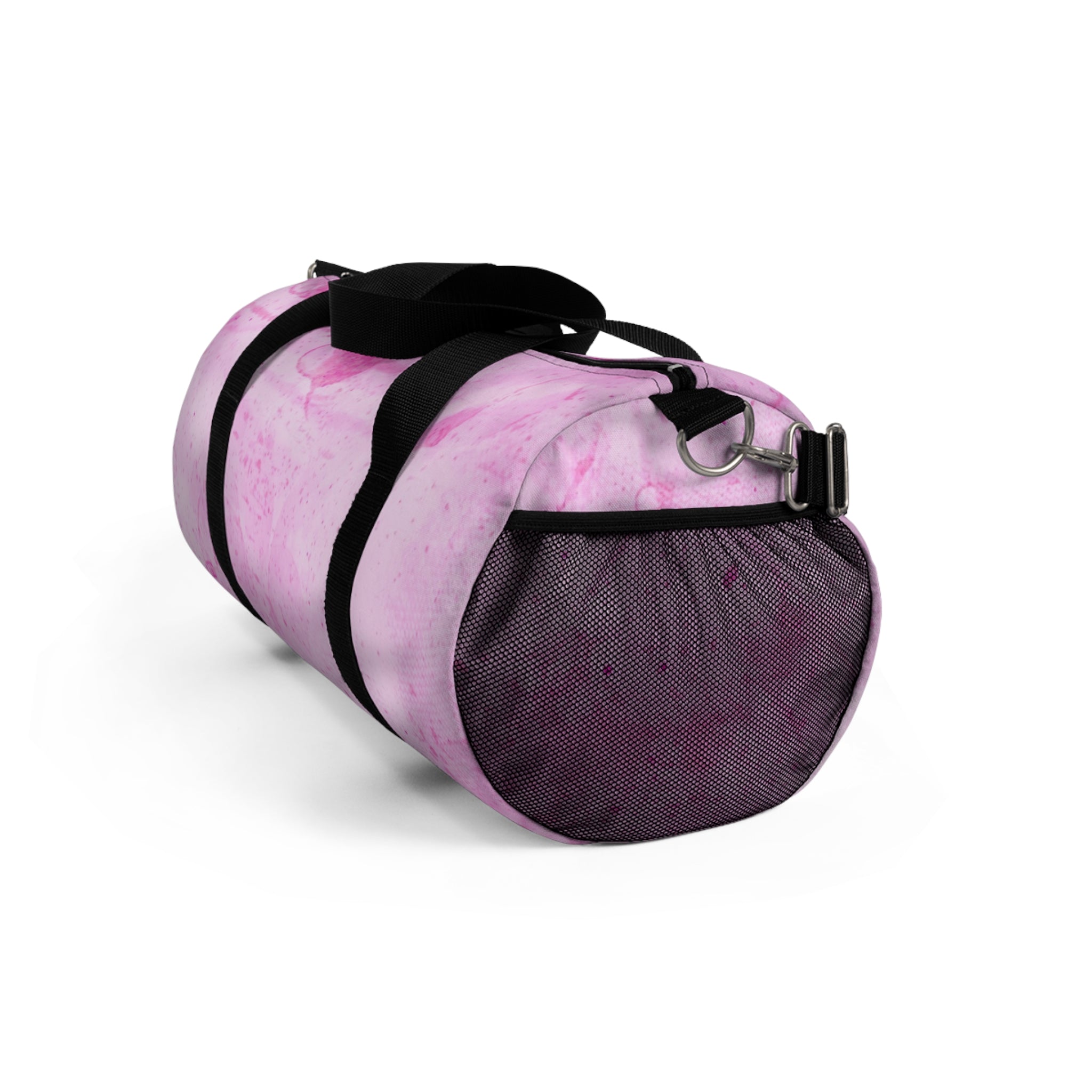 Pink Marble Duffel Bag — Lightweight Travel & Gym Bag