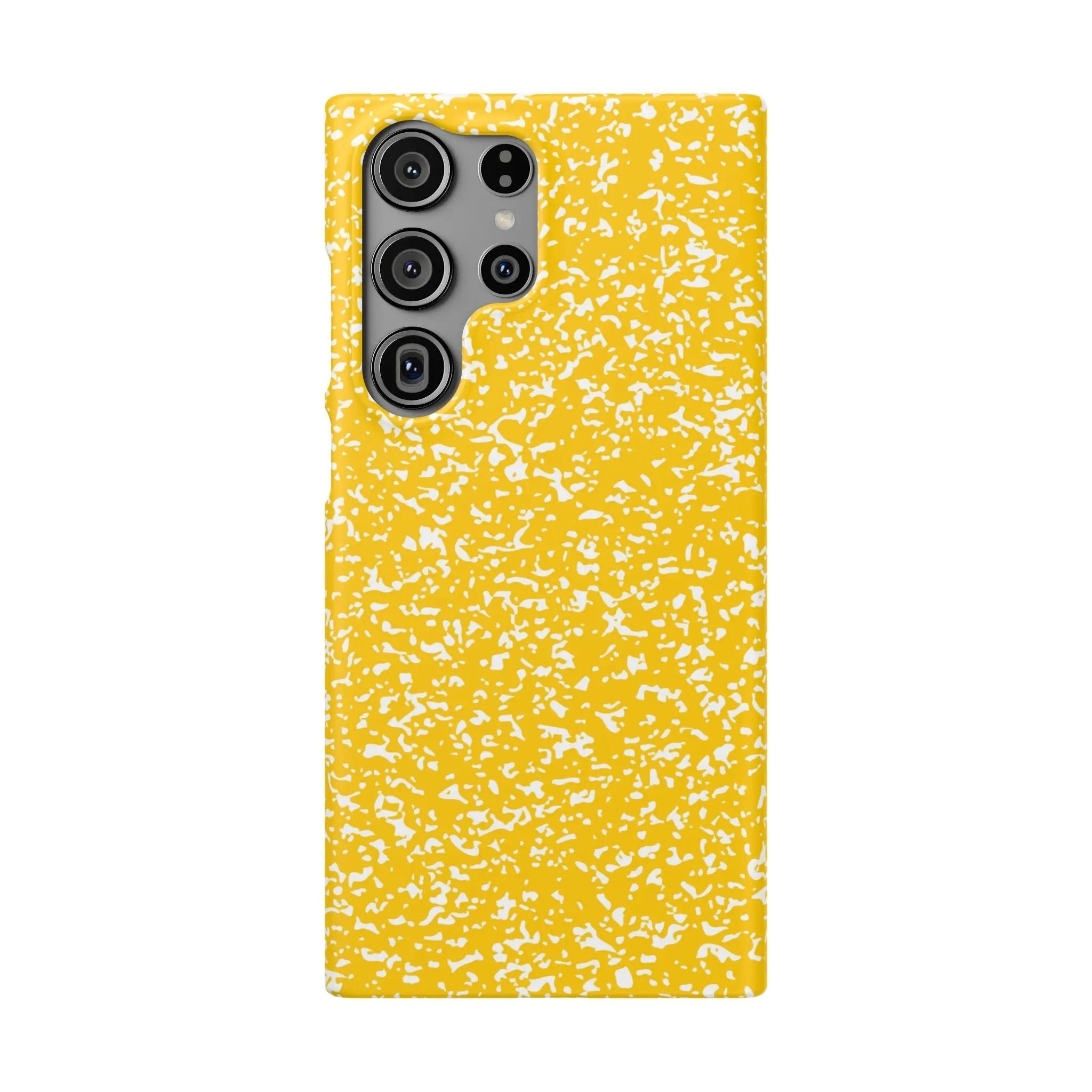Like&Share Vibrant Yellow Snap Case - Fun & Stylish Phone Protection Printify