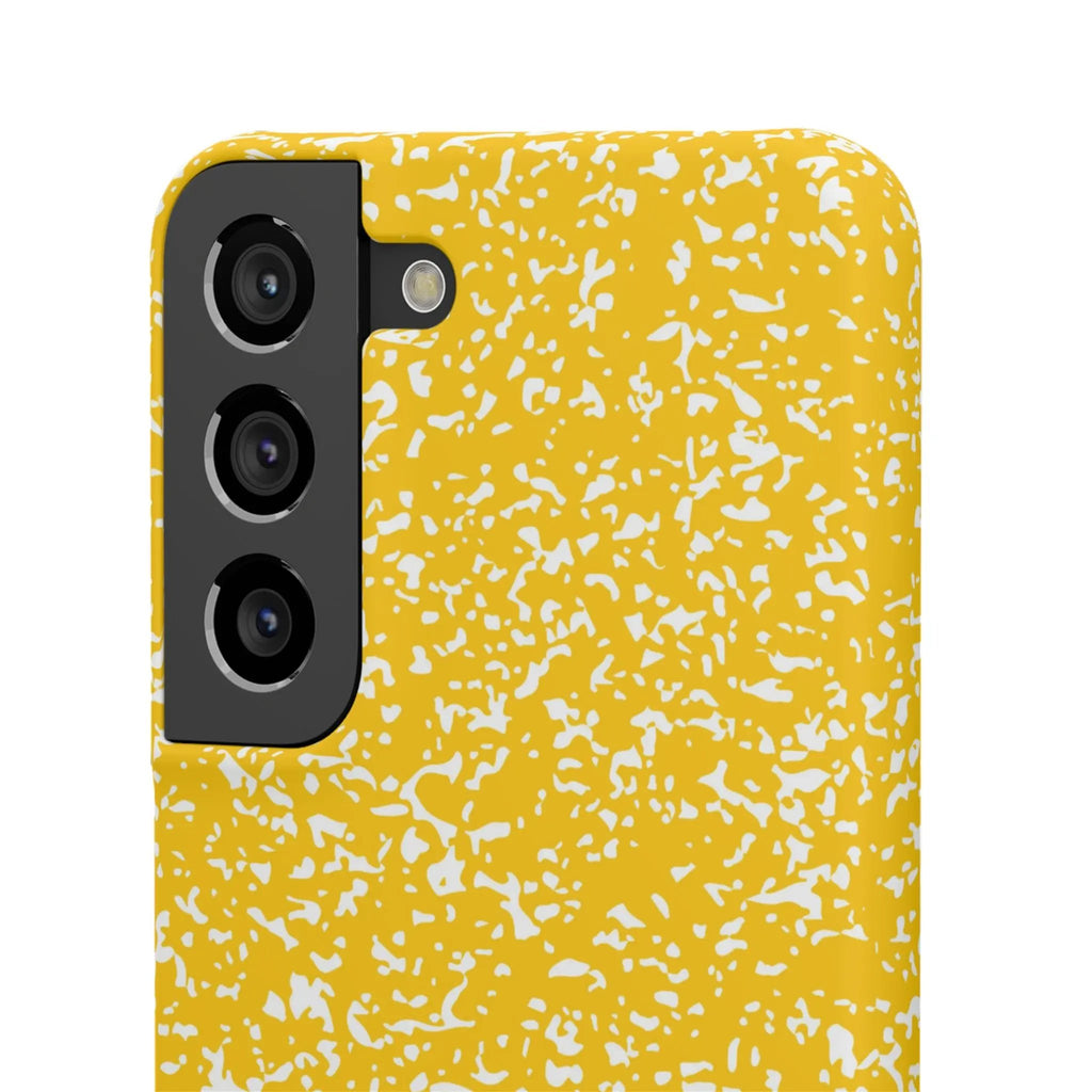 Like&Share Vibrant Yellow Snap Case - Fun & Stylish Phone Protection Printify