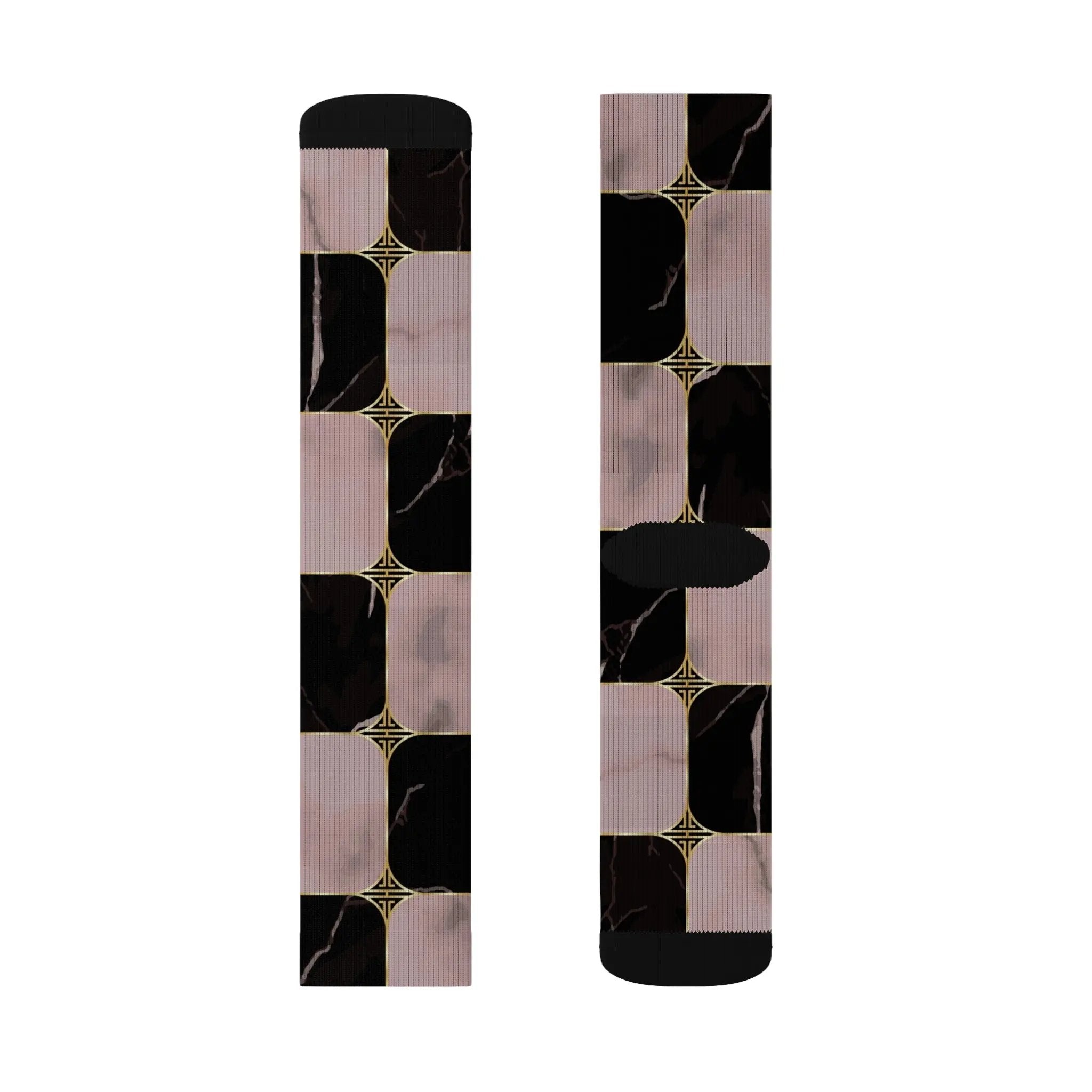 Chic Abstract Pattern Socks - Stylish Sublimation Socks for Everyday Wear Printify