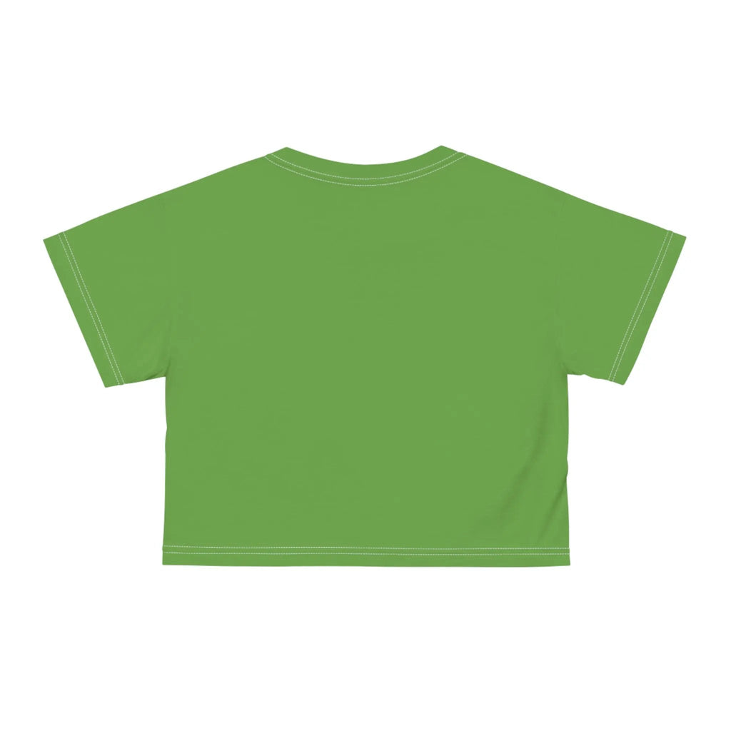 Like&Share Undiagnosed but Something Ain't Right Crop Tee - Fun Green Casual Shirt for Awareness Printify