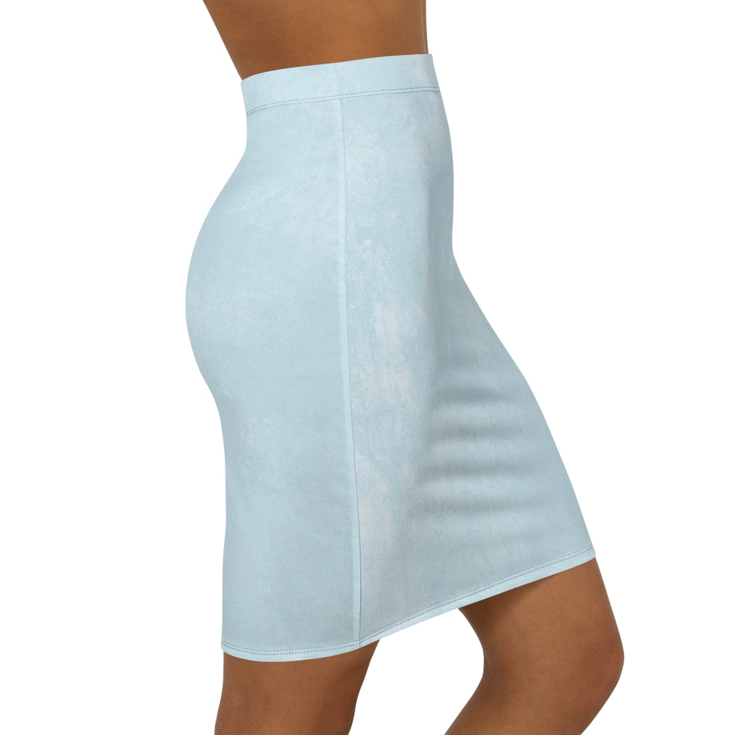 Like a star Chic Women's Mid-Waist Pencil Skirt - Stylish Lavender Design