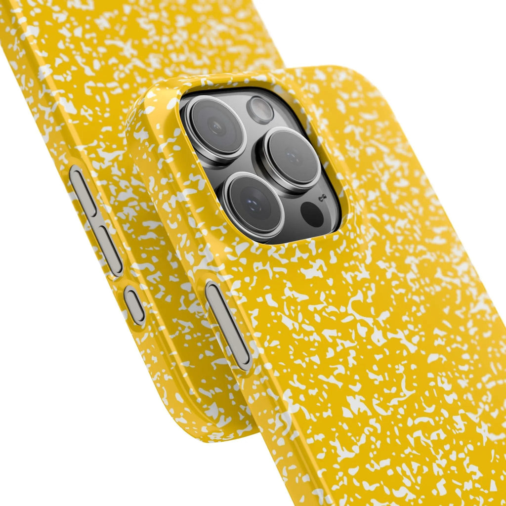 Like&Share Vibrant Yellow Snap Case - Fun & Stylish Phone Protection Printify