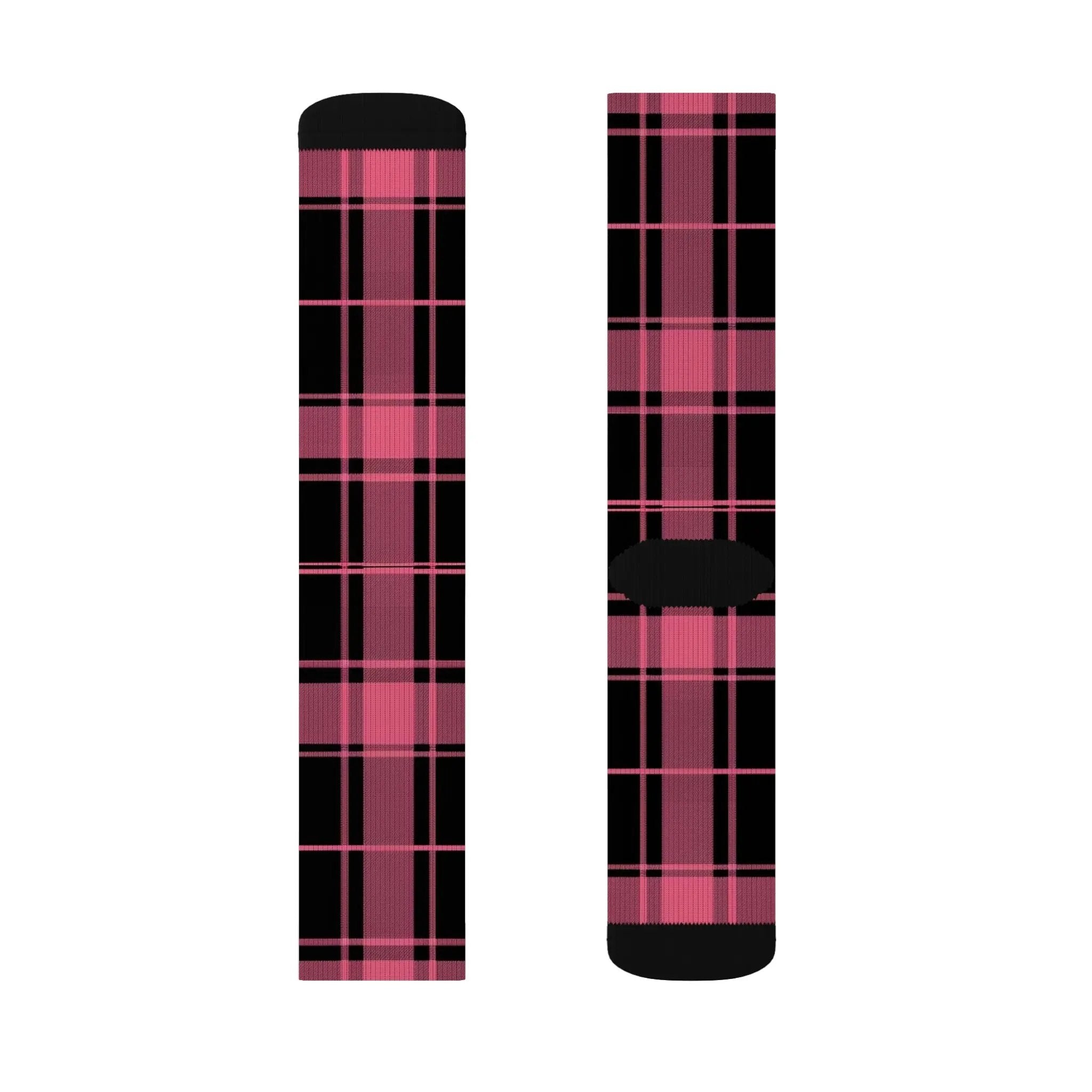 Plaid Pattern Sublimation Socks | Cozy Comfort, Fun Gift, Stylish Accessory, Perfect for Daily Wear, Trendy Sock Collection Printify