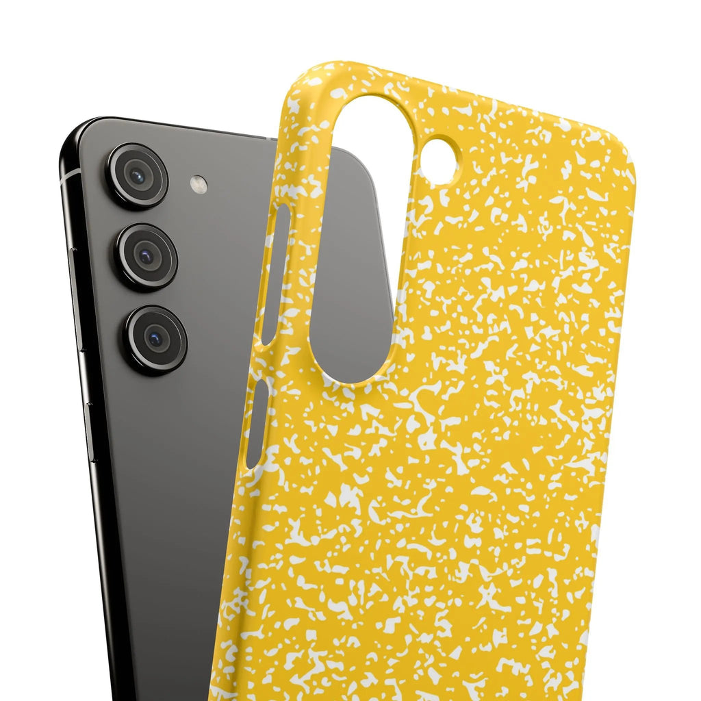 Like&Share Vibrant Yellow Snap Case - Fun & Stylish Phone Protection Printify