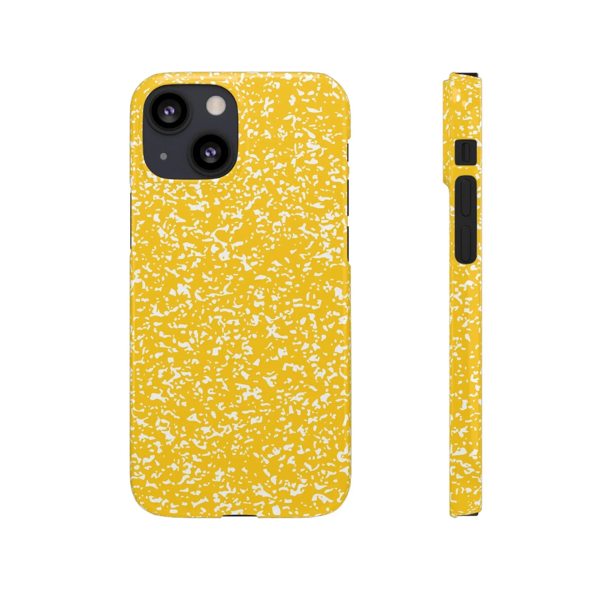 Like&Share Vibrant Yellow Snap Case - Fun & Stylish Phone Protection Printify