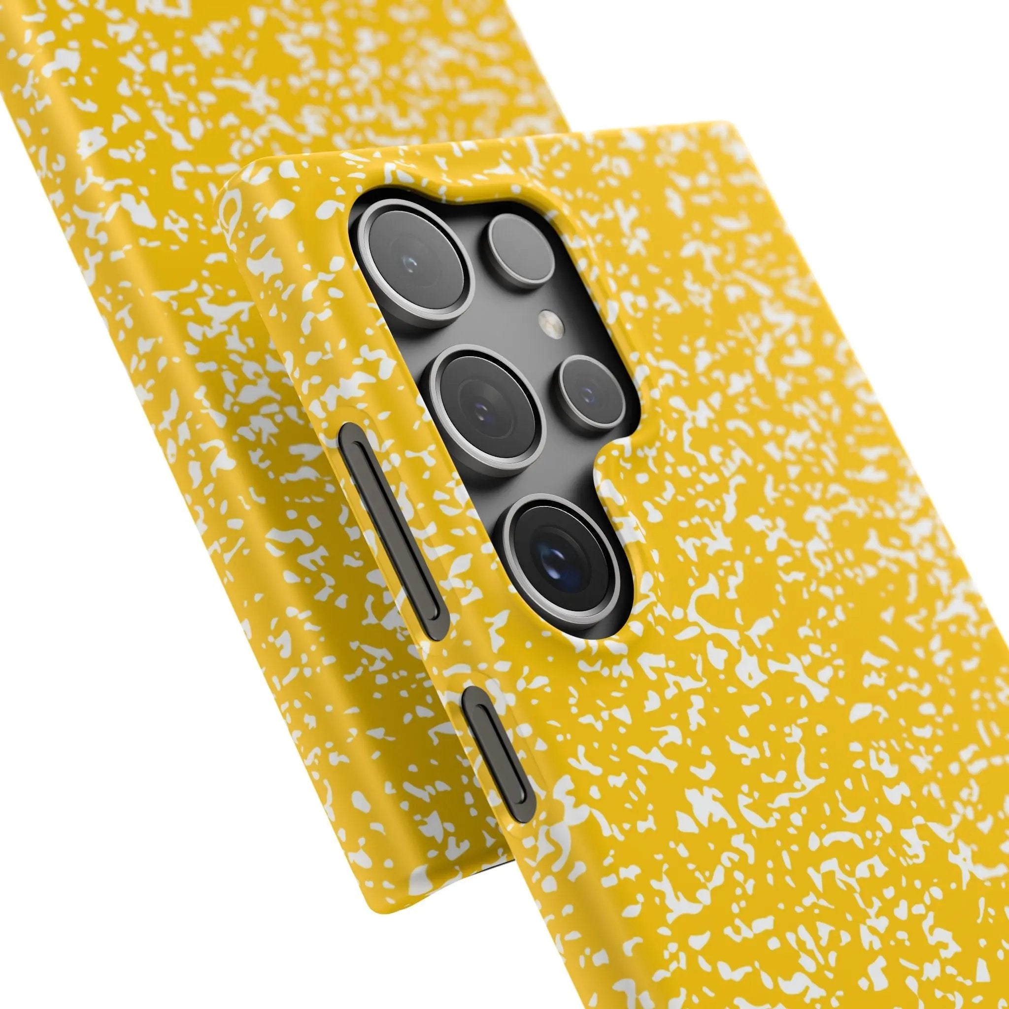 Like&Share Vibrant Yellow Snap Case - Fun & Stylish Phone Protection Printify