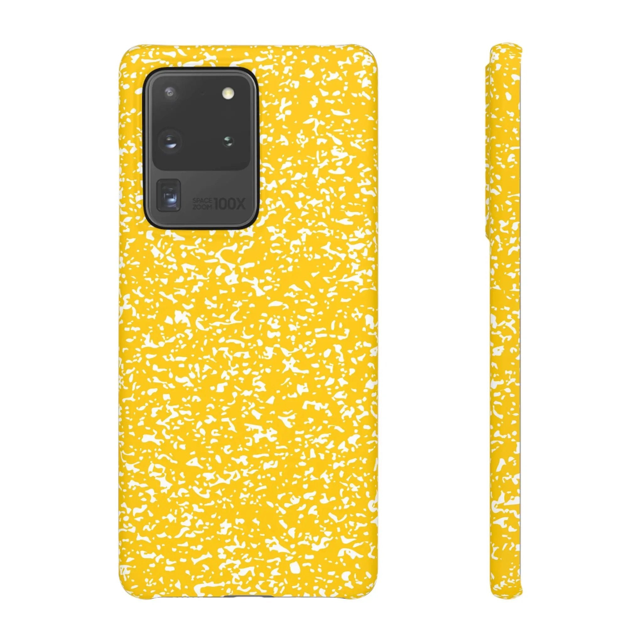 Like&Share Vibrant Yellow Snap Case - Fun & Stylish Phone Protection Printify