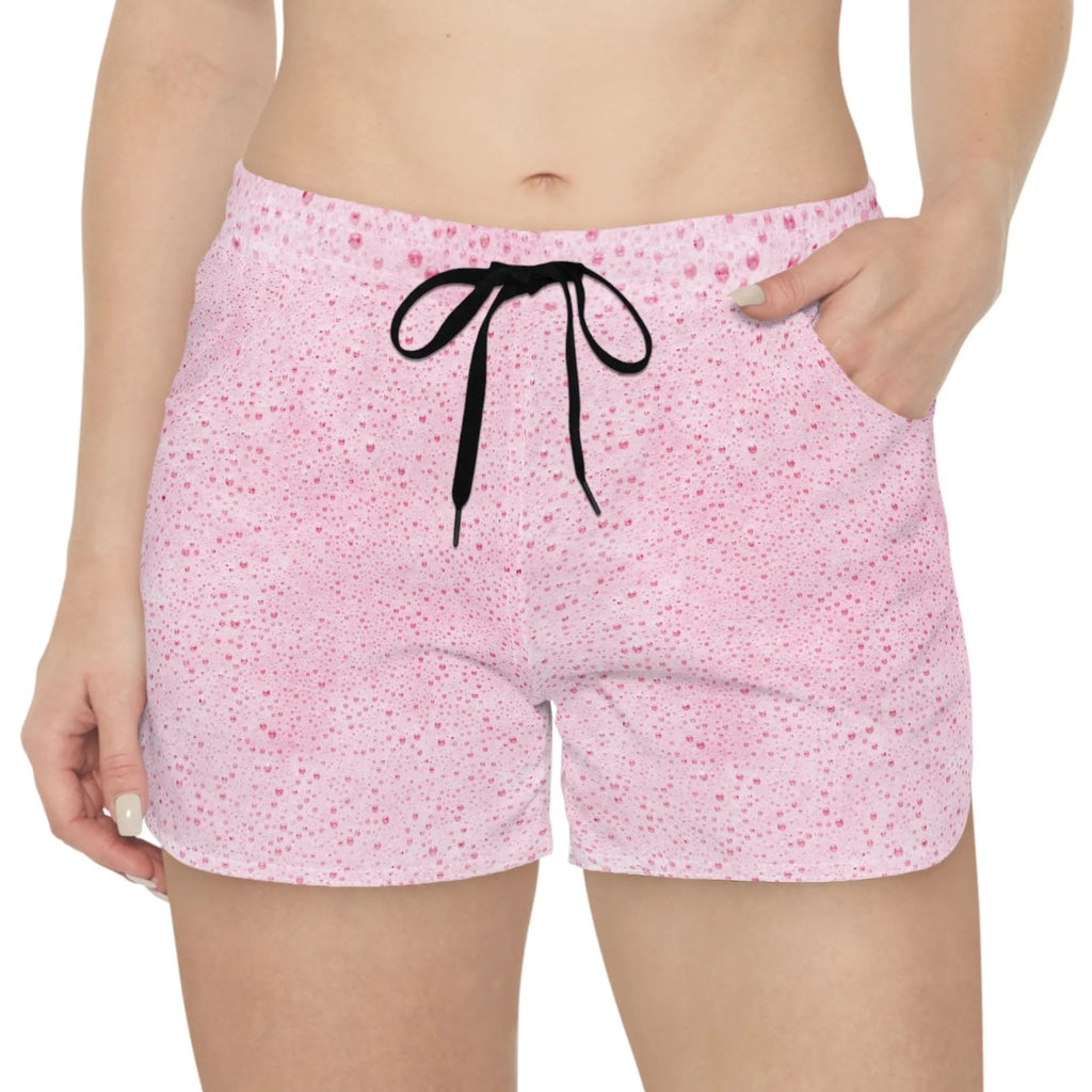 I like pink Cute Pink Sparkle Casual Shorts for Women - Summer Comfort Wear Printify