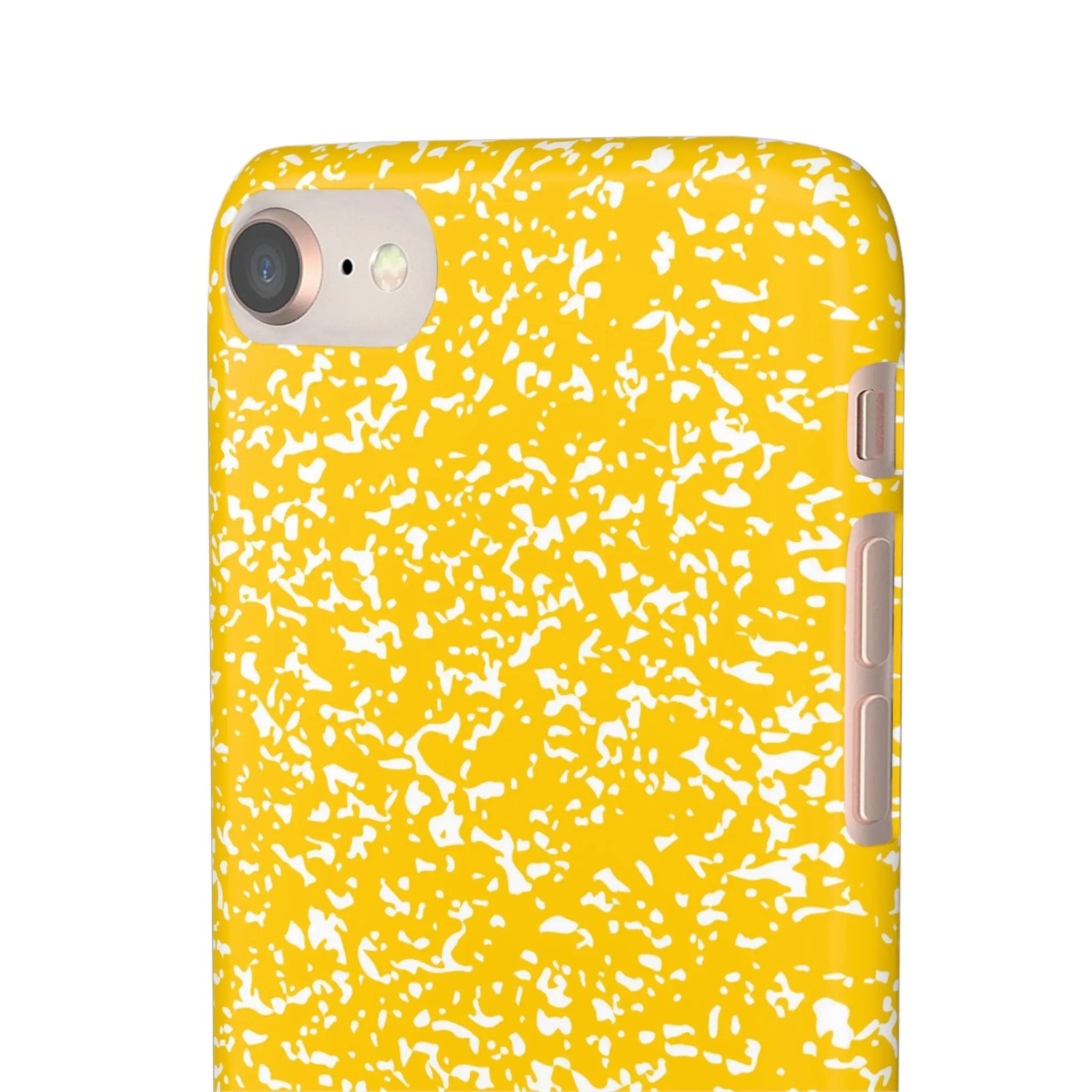 Like&Share Vibrant Yellow Snap Case - Fun & Stylish Phone Protection Printify
