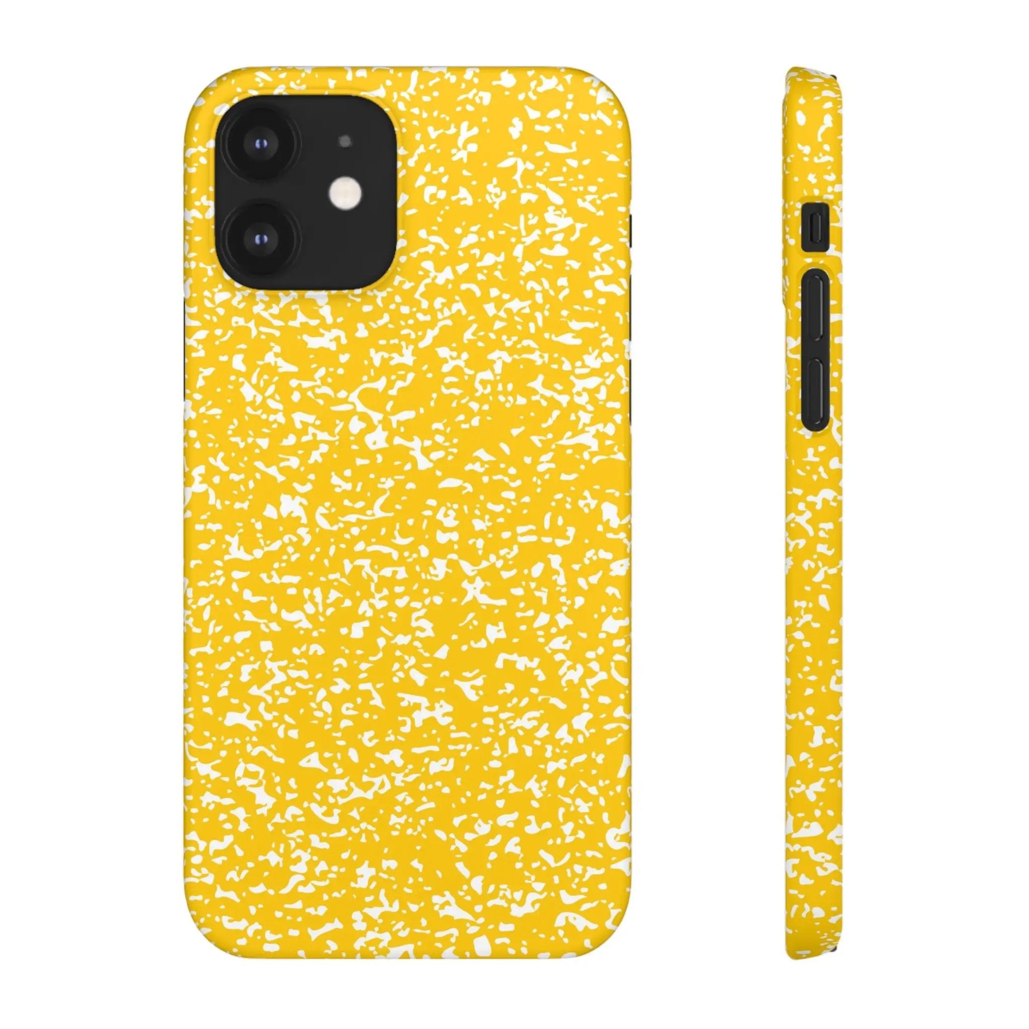 Like&Share Vibrant Yellow Snap Case - Fun & Stylish Phone Protection Printify
