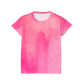 Pink Watercolor Women's Sports Jersey – All-Over Print Athletic Tee