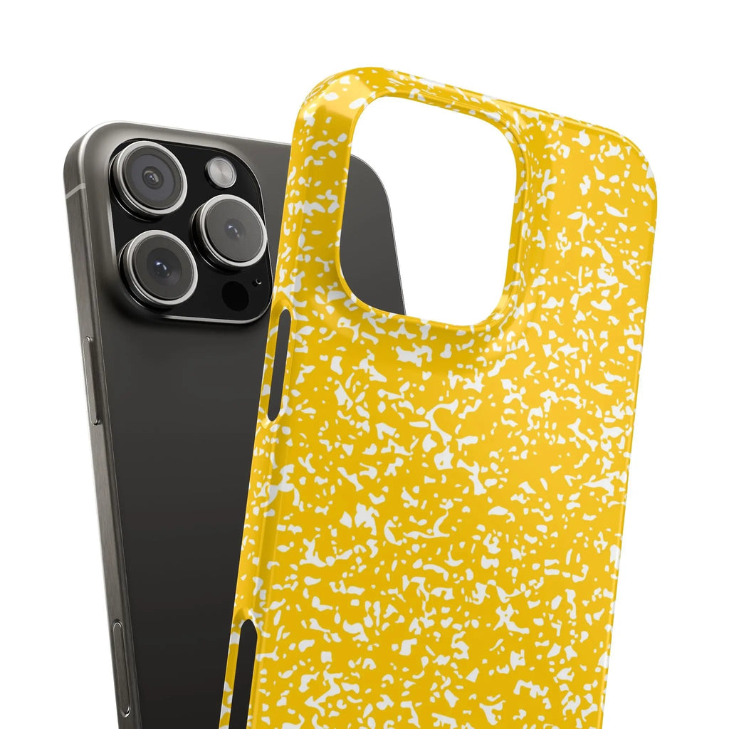 Like&Share Vibrant Yellow Snap Case - Fun & Stylish Phone Protection Printify