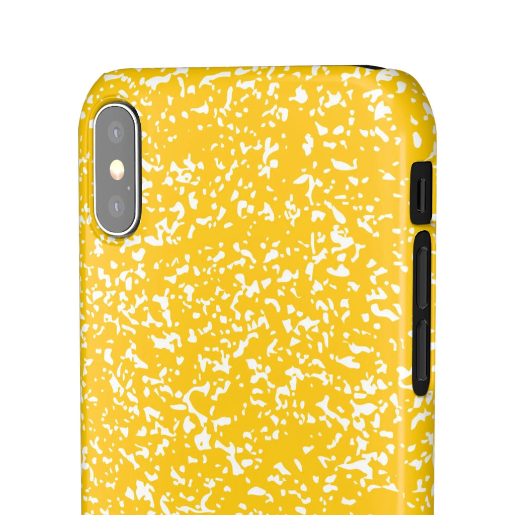 Like&Share Vibrant Yellow Snap Case - Fun & Stylish Phone Protection Printify