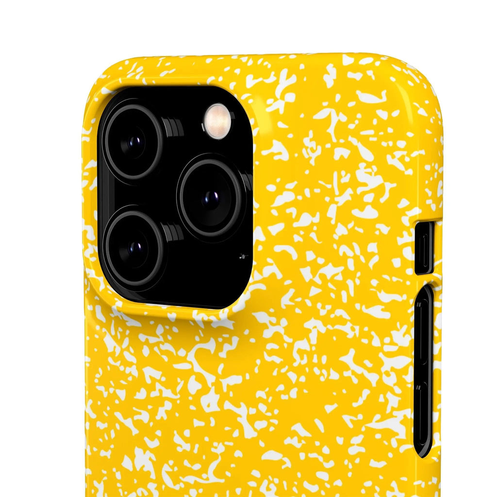 Like&Share Vibrant Yellow Snap Case - Fun & Stylish Phone Protection Printify
