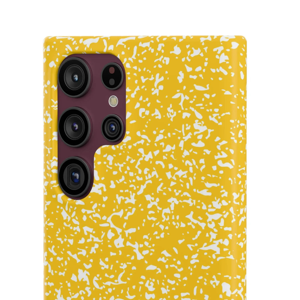 Like&Share Vibrant Yellow Snap Case - Fun & Stylish Phone Protection Printify