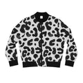 Like a star Stylish Women's Bomber Jacket with Bold Black Leopard Print Printify