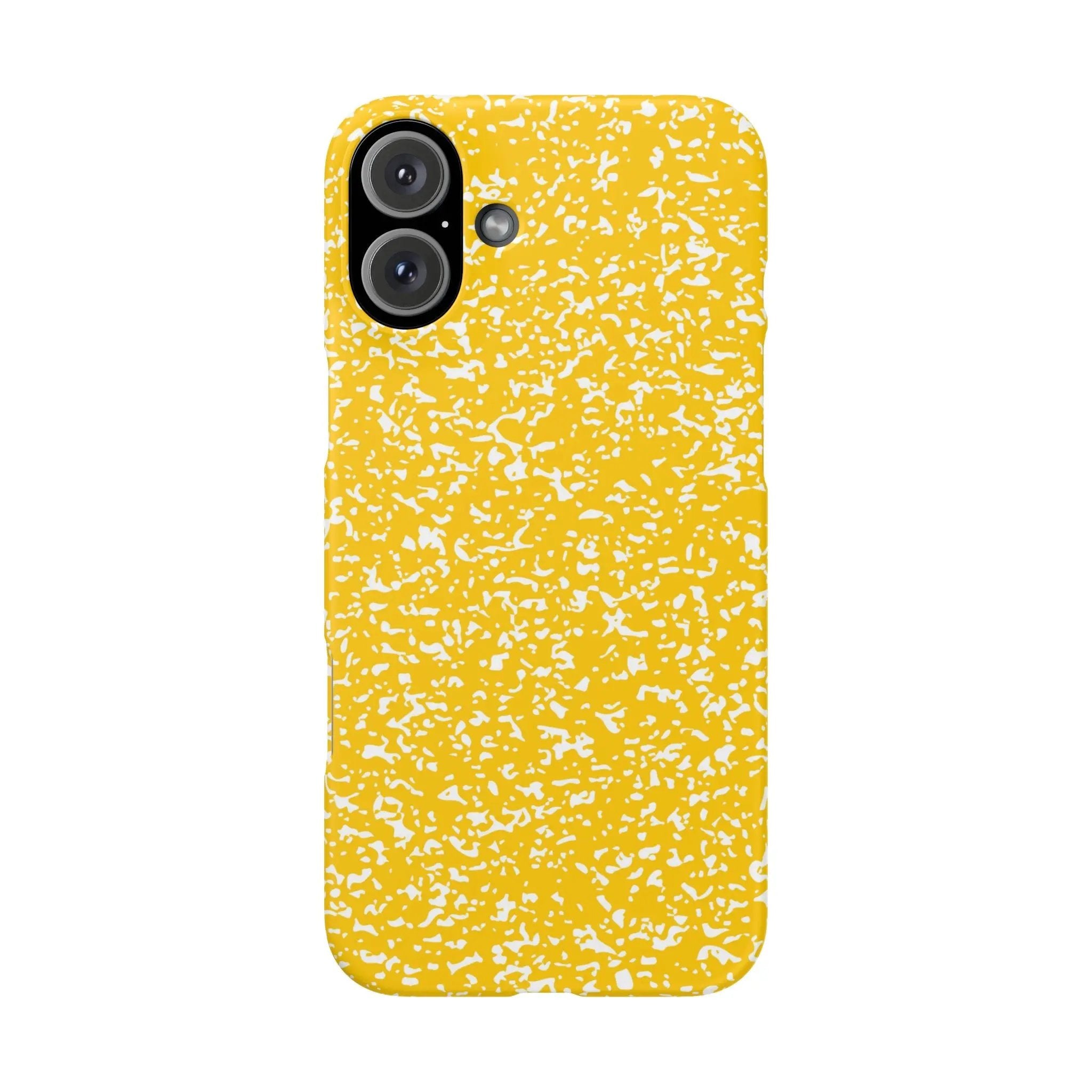 Like&Share Vibrant Yellow Snap Case - Fun & Stylish Phone Protection Printify