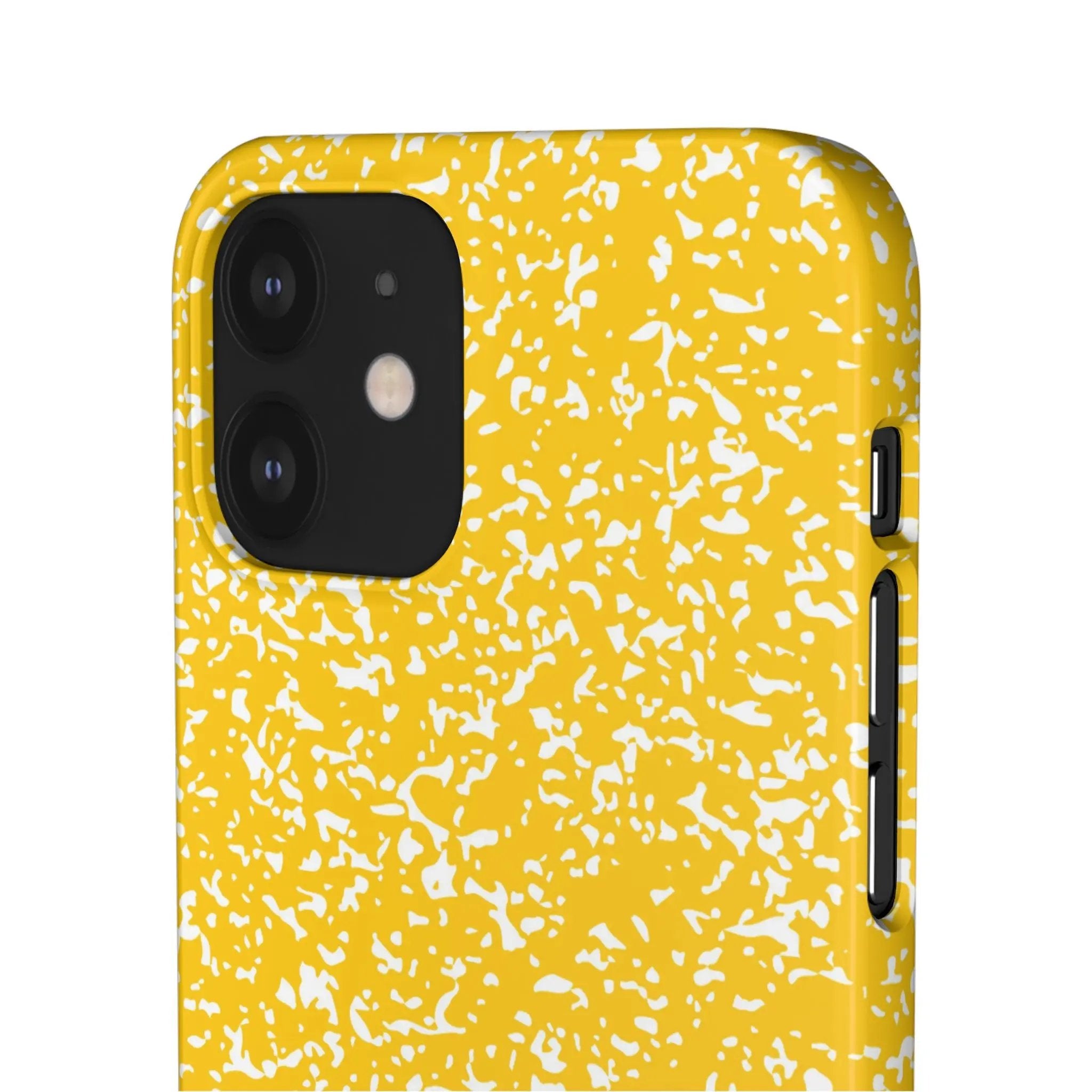 Like&Share Vibrant Yellow Snap Case - Fun & Stylish Phone Protection Printify