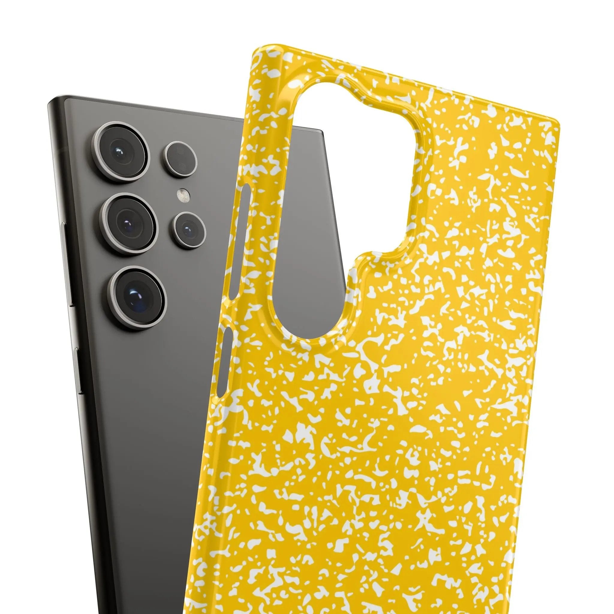 Like&Share Vibrant Yellow Snap Case - Fun & Stylish Phone Protection Printify