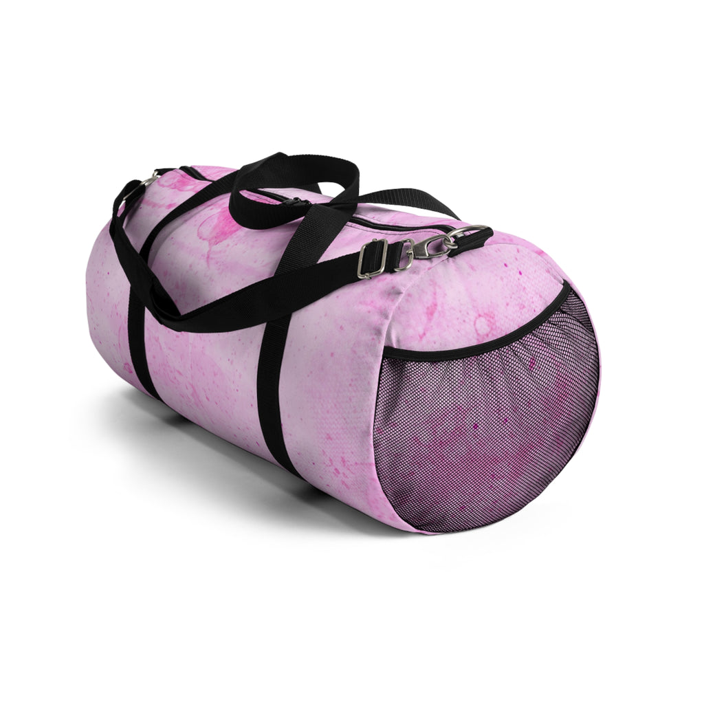 Pink Marble Duffel Bag — Lightweight Travel & Gym Bag