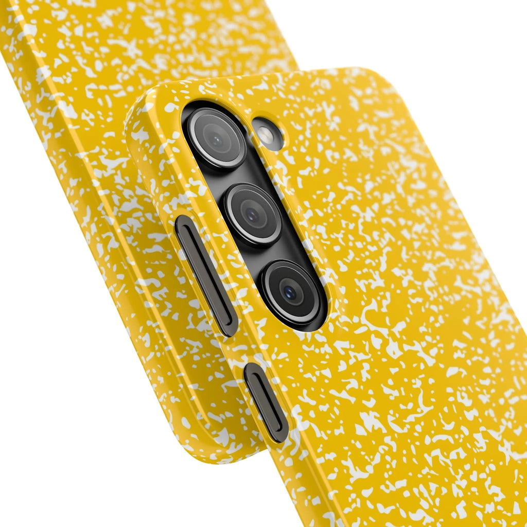 Like&Share Vibrant Yellow Snap Case - Fun & Stylish Phone Protection Printify
