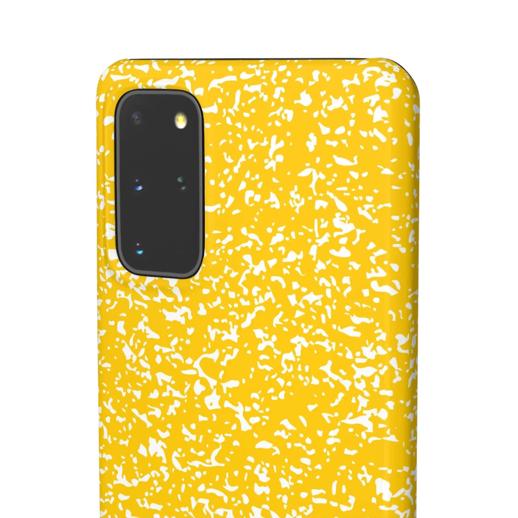 Like&Share Vibrant Yellow Snap Case - Fun & Stylish Phone Protection Printify