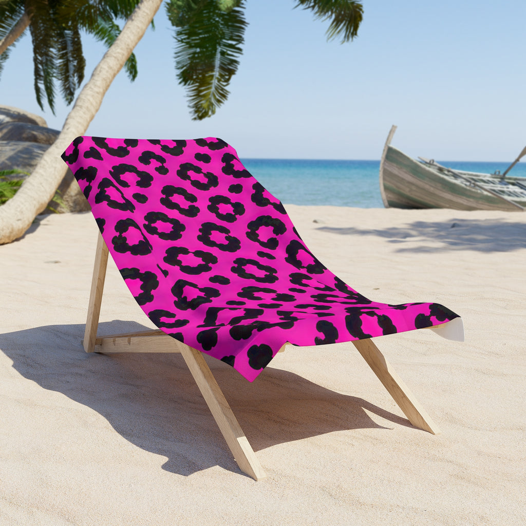 Bold Hot Pink Animal Towel