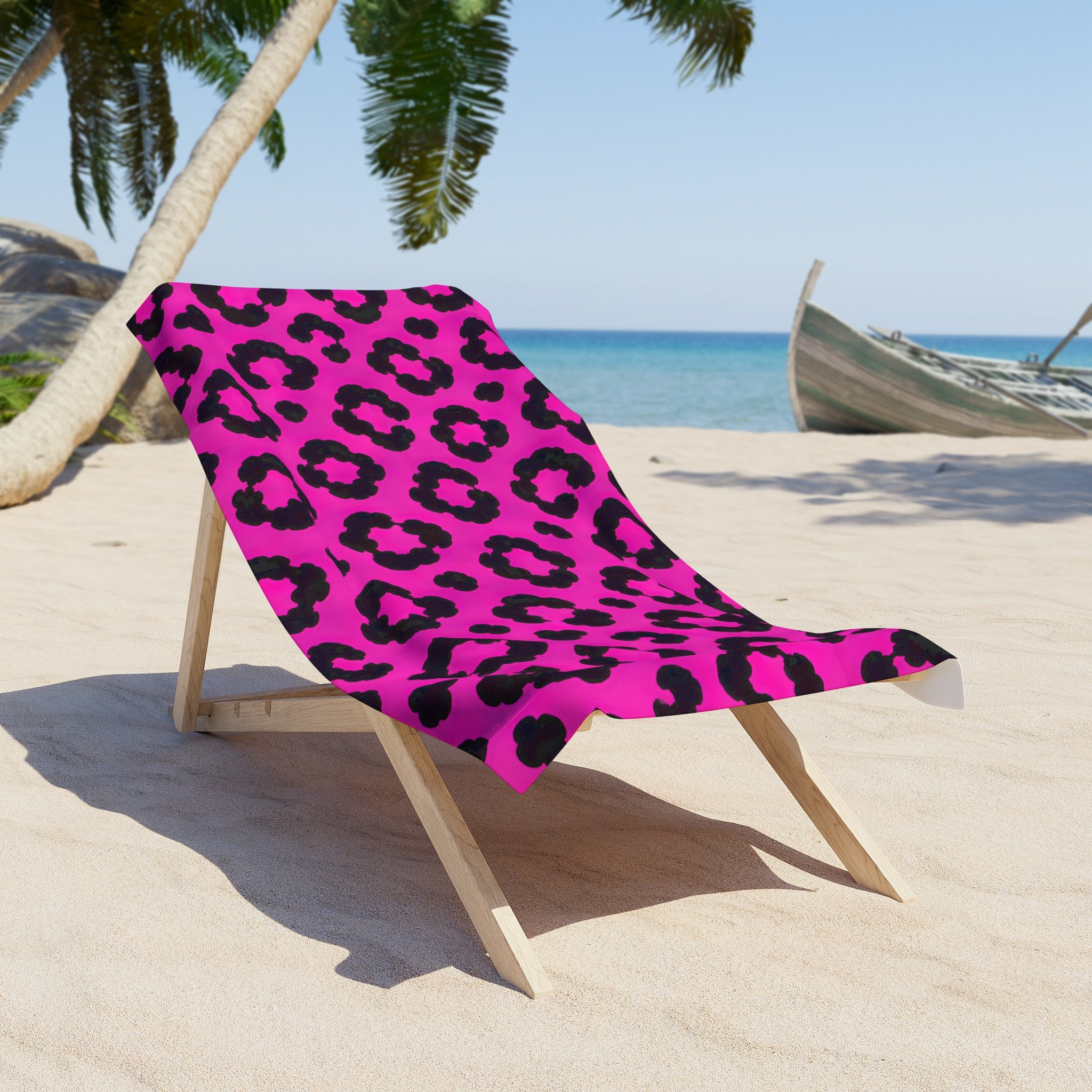 Bold Hot Pink Animal Towel