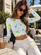 Paint Splash crop top