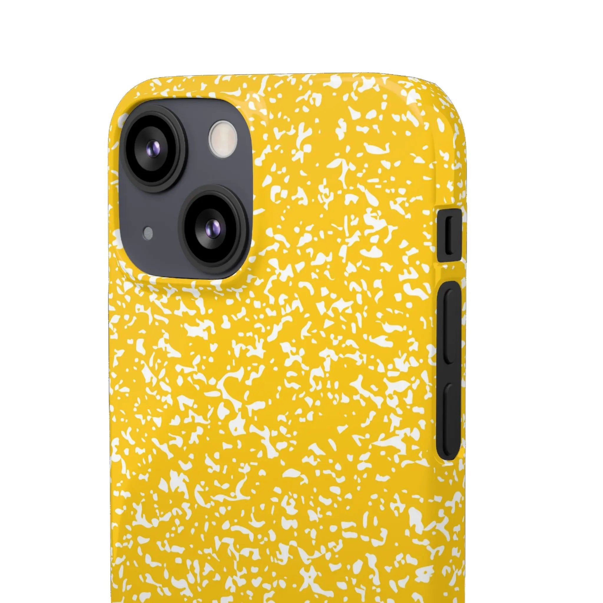 Like&Share Vibrant Yellow Snap Case - Fun & Stylish Phone Protection Printify