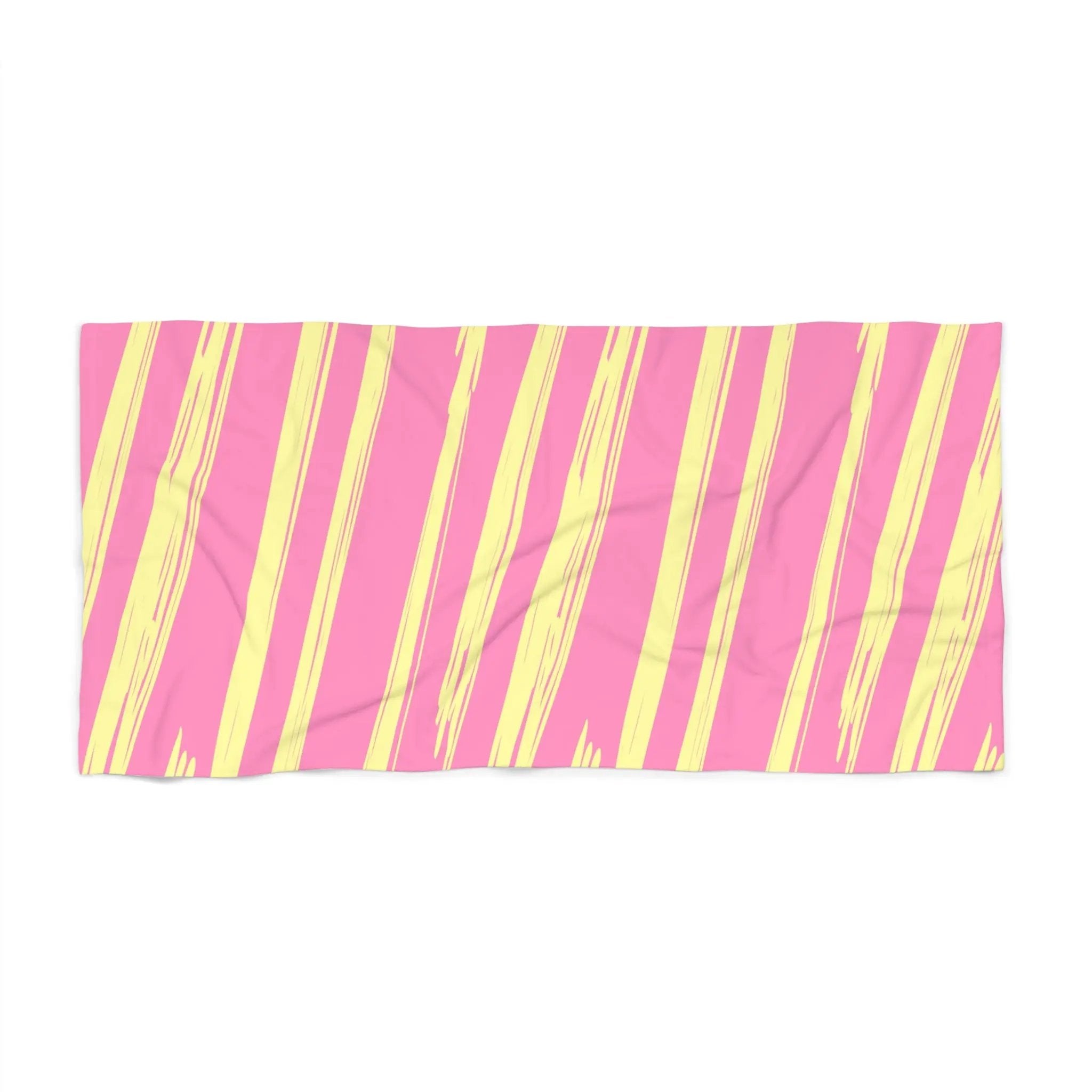 Vibrant Summer Striped Beach Towel - Perfect for Pool Parties and Beach Days Printify