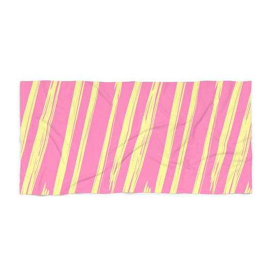 Vibrant Summer Striped Beach Towel - Perfect for Pool Parties and Beach Days