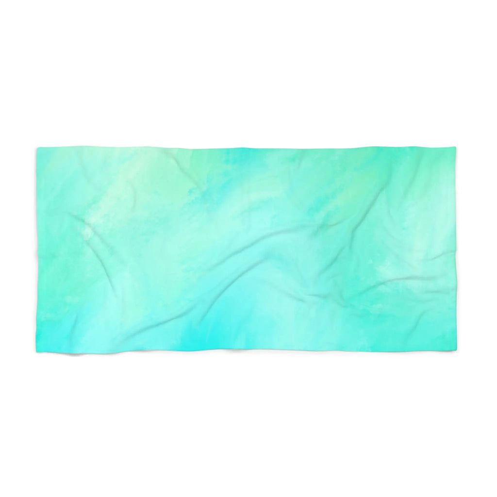 Like%Share Aqua Wave Beach Towel - Vibrant Summer Vibe, Perfect for Beach Days Printify