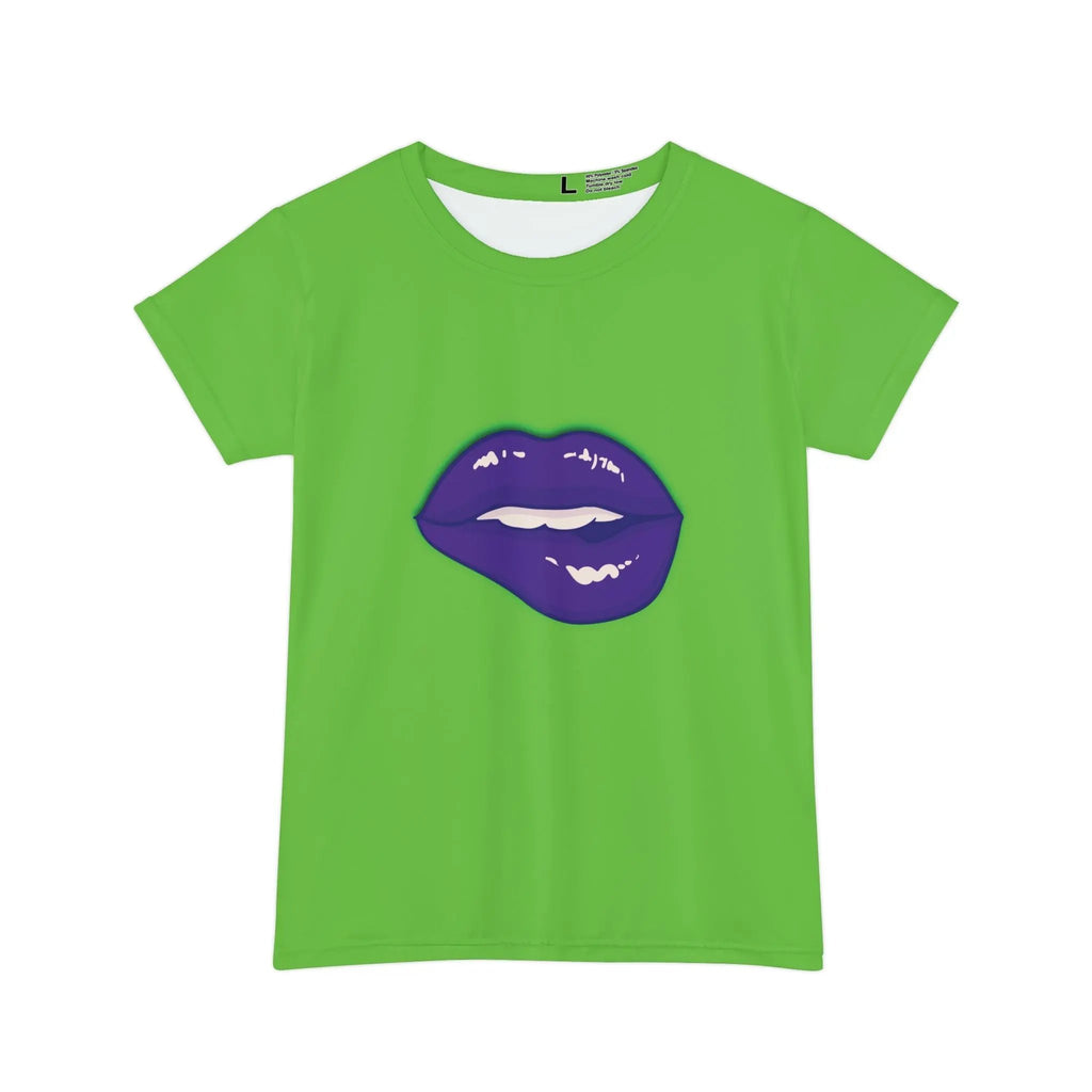 Like&Share Women's Short Sleeve Shirt (AOP) Printify