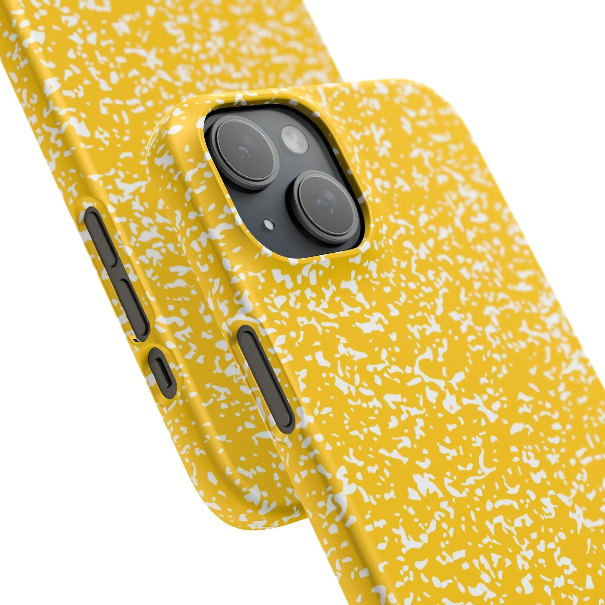 Like&Share Vibrant Yellow Snap Case - Fun & Stylish Phone Protection Printify