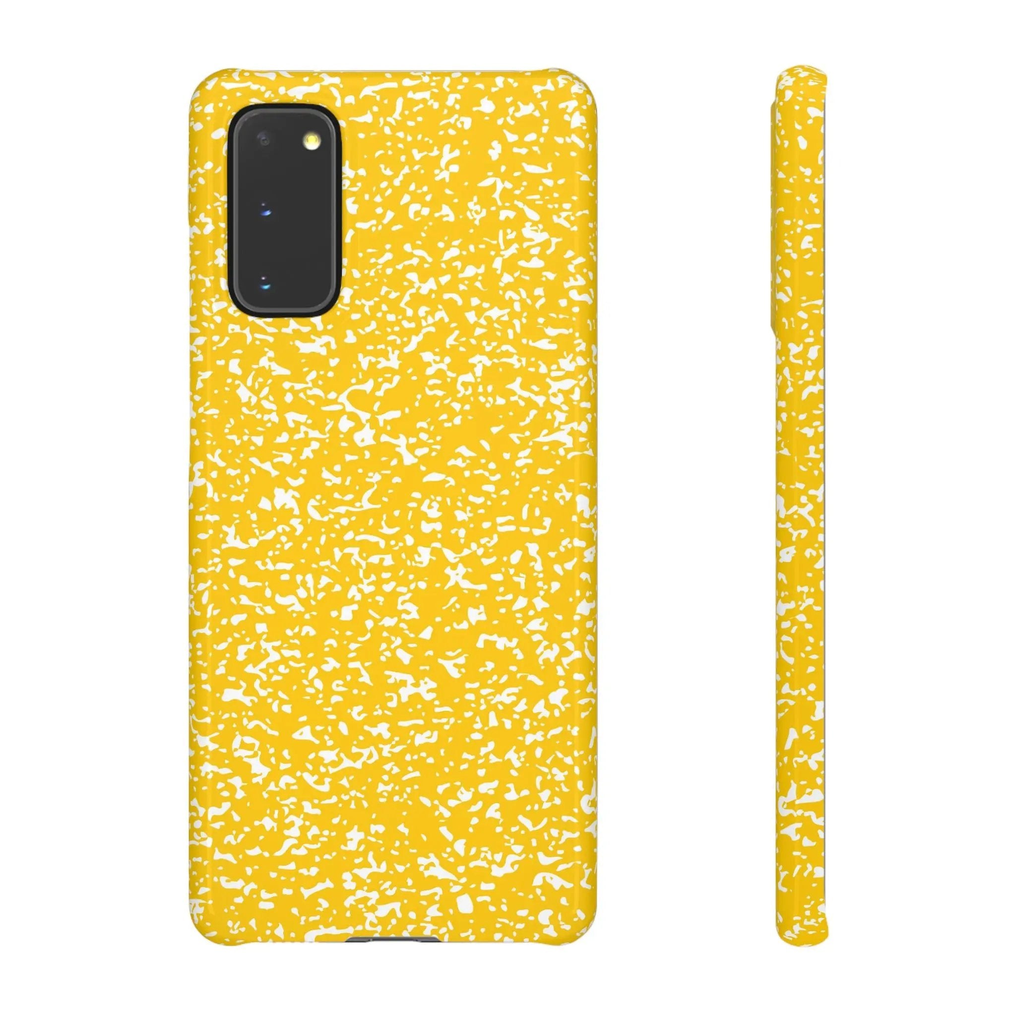 Like&Share Vibrant Yellow Snap Case - Fun & Stylish Phone Protection Printify