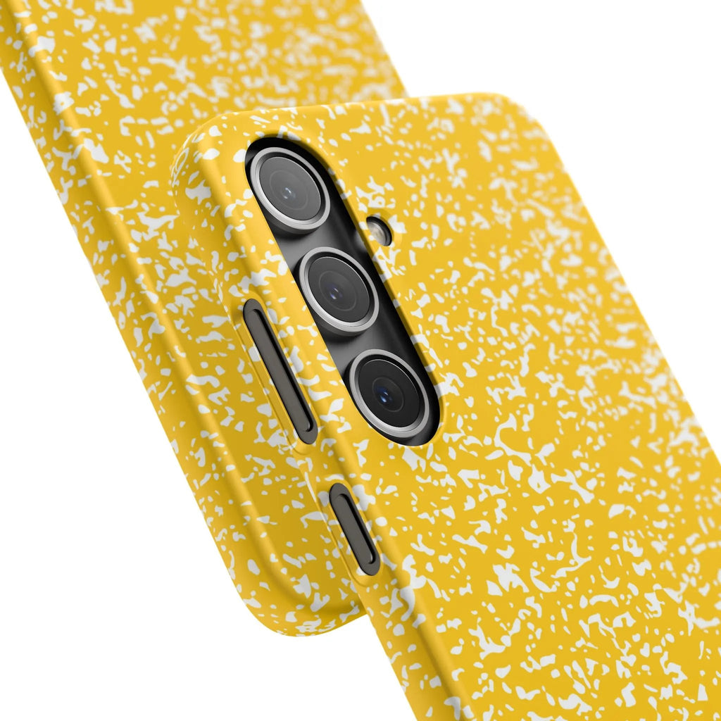 Like&Share Vibrant Yellow Snap Case - Fun & Stylish Phone Protection Printify