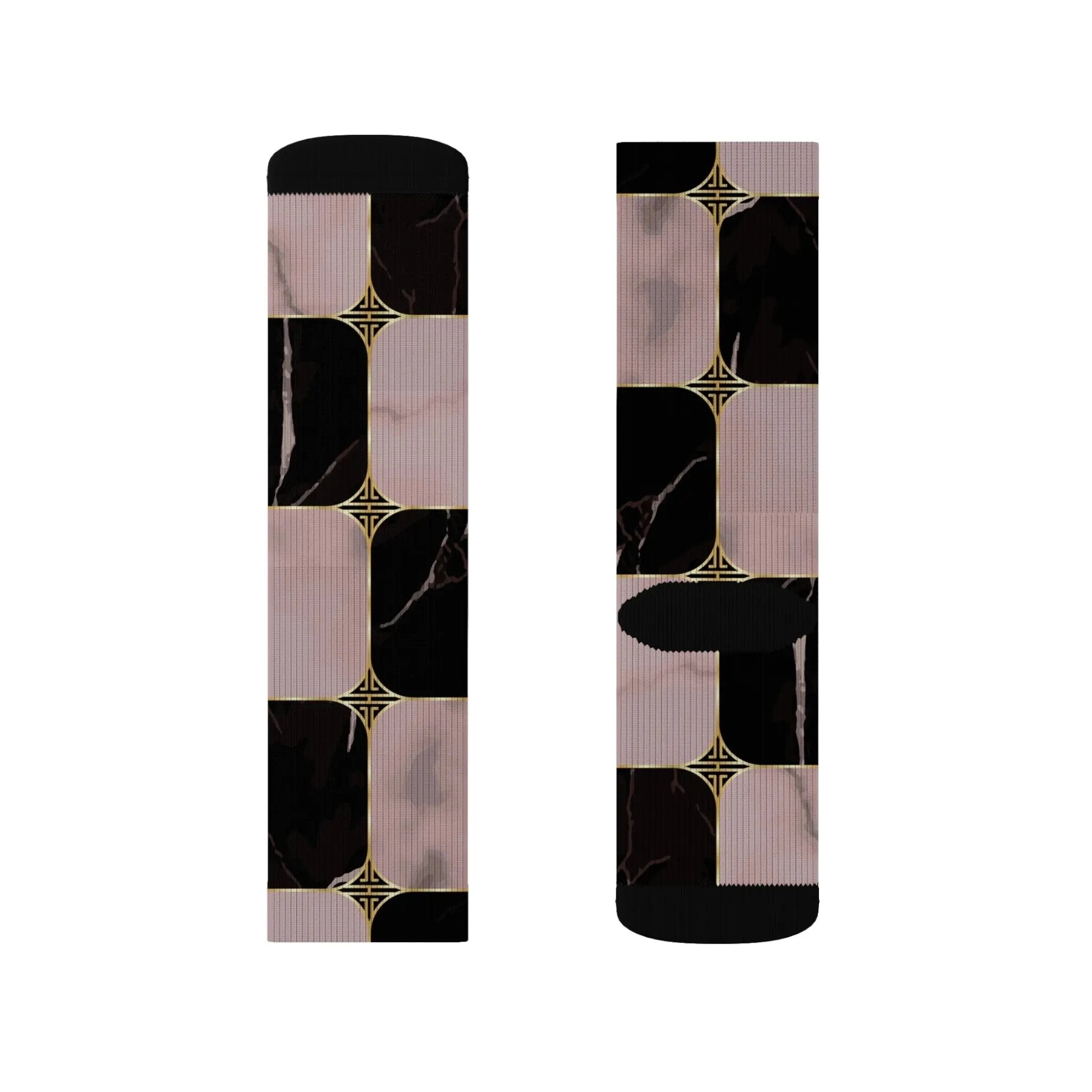 Chic Abstract Pattern Socks - Stylish Sublimation Socks for Everyday Wear Printify