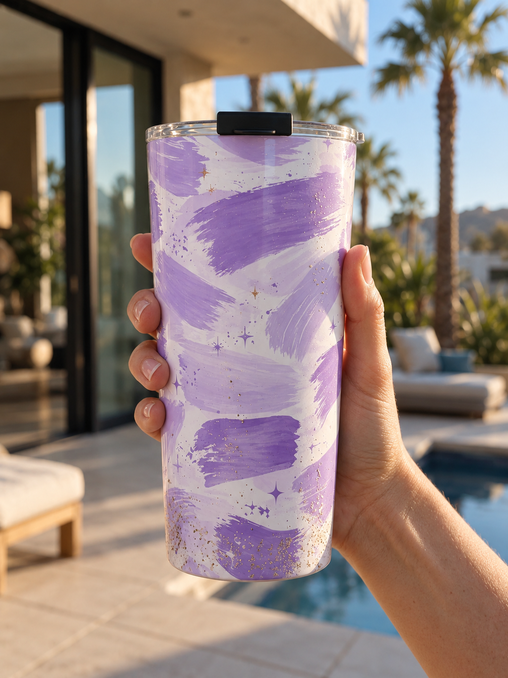 Lavender Wave Tumbler