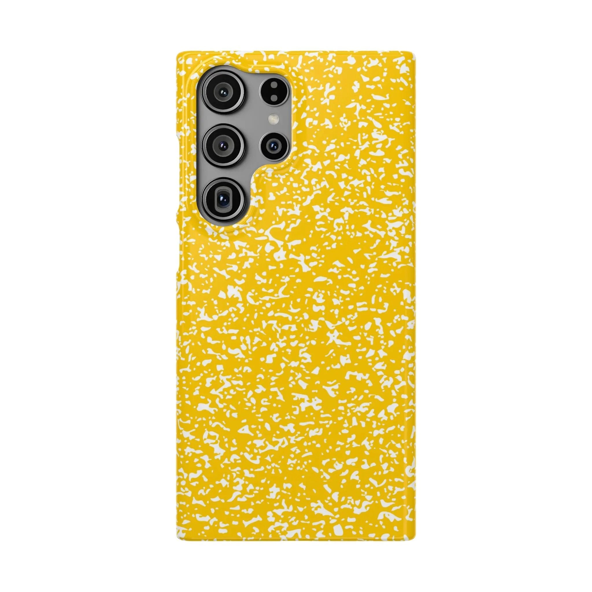 Like&Share Vibrant Yellow Snap Case - Fun & Stylish Phone Protection Printify