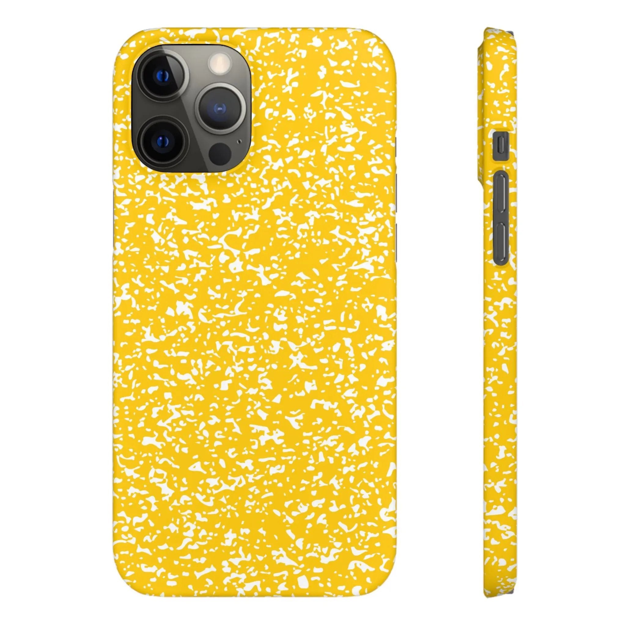 Like&Share Vibrant Yellow Snap Case - Fun & Stylish Phone Protection Printify